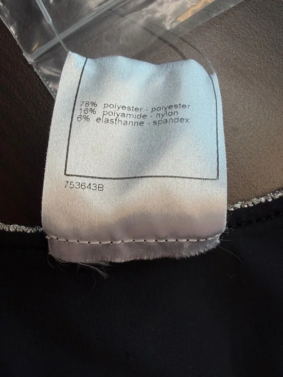 CHANEL Black and White Beaded Star-Pattern Camisole 06P FR 38 - Picture 4 of 14